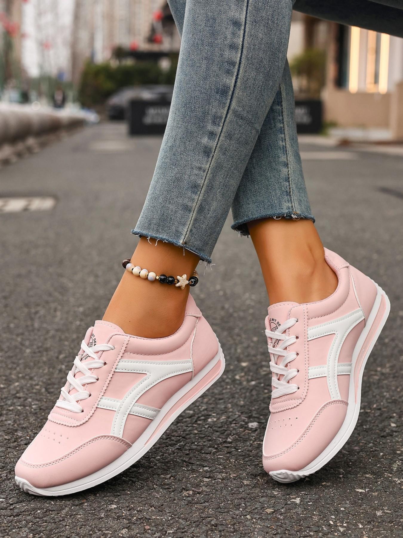 Women's Spring 2026 New Arrival Versatile Lace-Up Student Running Shoes, Low Top Casual Agony Shoes, Perfect for Everyday Wear