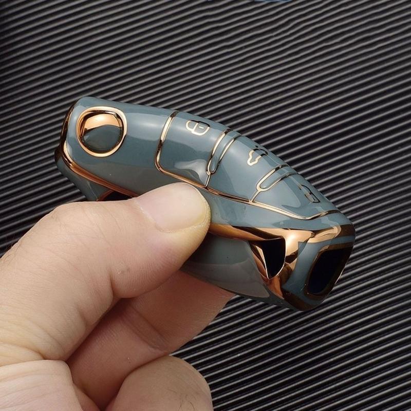 Car Key Case, Car Key Protector, Key Fob Cover, Car Key Holder, Car Interior Accessory for Volkswagen VW Magotan Golf 4 3 5 6 MK6 Passat B5 B6 B8 B7 Touran Bora Tiguan for Jetta Lavida Skoda Octavia