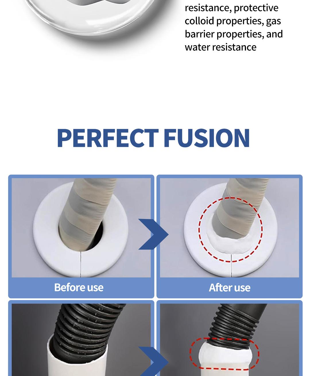 SOPAMI Sealant Clay 20pcs Patented Sticky Pipe Sealant Mud for Air Conditioning Hole Blocking Anti Insect Windproof Quick Dry Adhesive