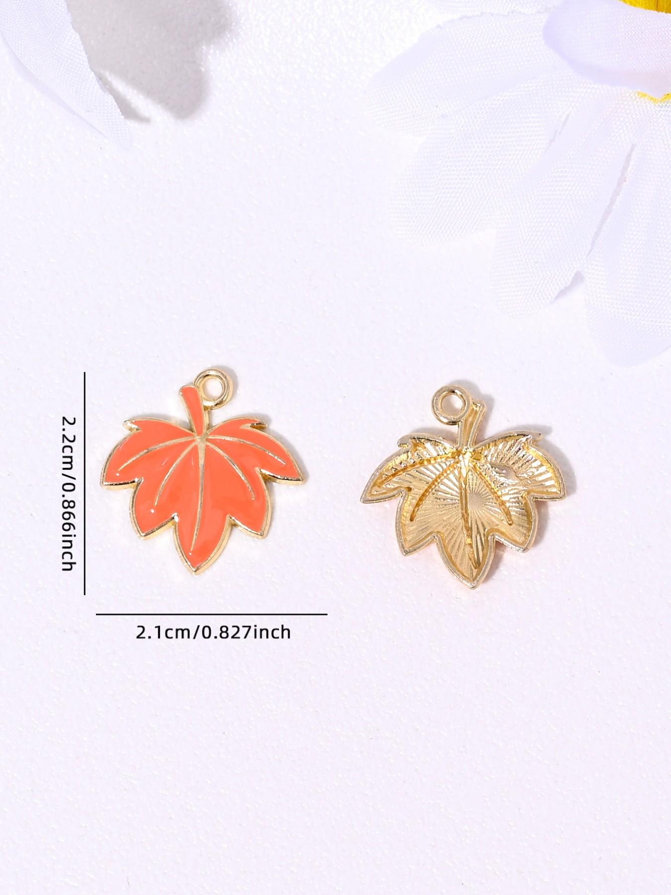10 Cute Bee Cherry Blossom Daisy Mushroom Maple Leaf Charms, DIY Jewelry Making, Earrings Necklaces Bracelets Keychains, Daily Accessories