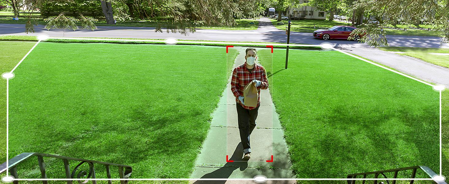 AOSU Security Cameras Wireless Outdoor, 5MP Ultra HD WiFi Home System, Triple Motion Detection, 166° Wide Angle, 365-Day Battery Life, Night Vision, No Monthly Fee, Work with Alexa/ Google Assistant