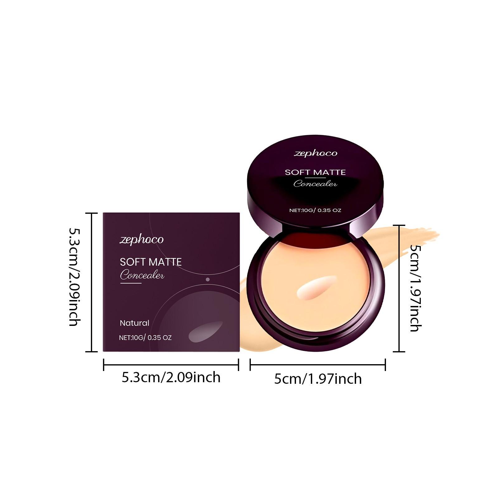 Natural Color Concealer Cream (10g), Even Skin Tone Lightweight Concealer Water, Moisturizing Flawless Natural Coverage Makeup