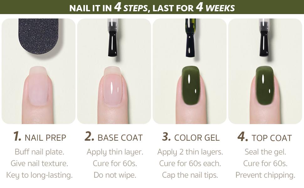 GAOY Jelly Gel Nail Polish, 16ml Sheer Green Translucent Soak Off Gel Polish, UV Light Cure for Nail Art DIY