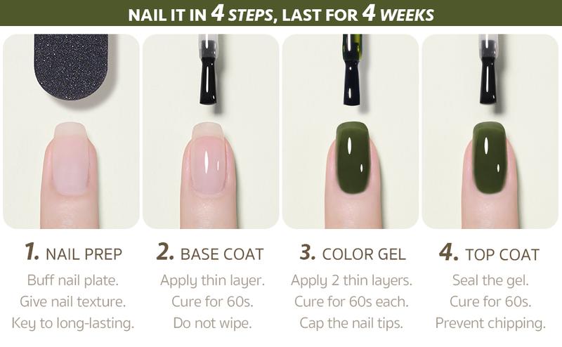 GAOY Jelly Gel Nail Polish, 16ml Sheer Green Translucent Soak Off Gel Polish, UV Light Cure for Nail Art DIY