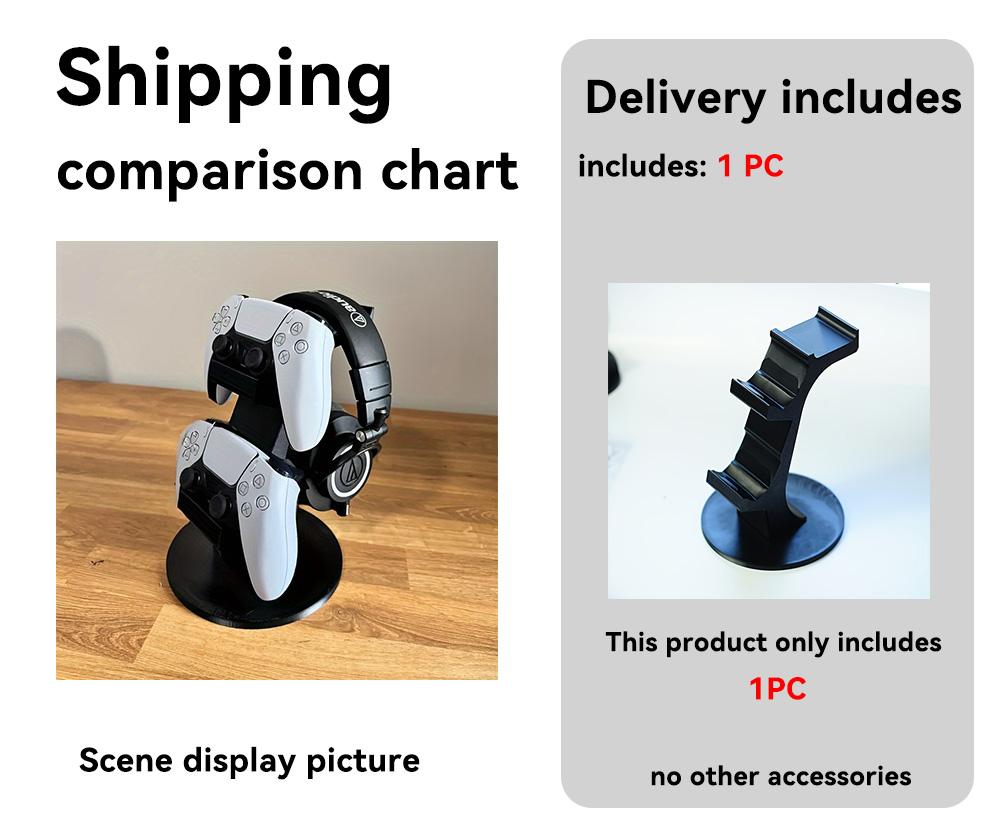 1PC Multifunctional Dual-Layer Stand for PS5 Controllers & Headsets, Desktop Storage & Display Organizer, PS5 Accessories (Controller & Headset Not Included), Console Accessories