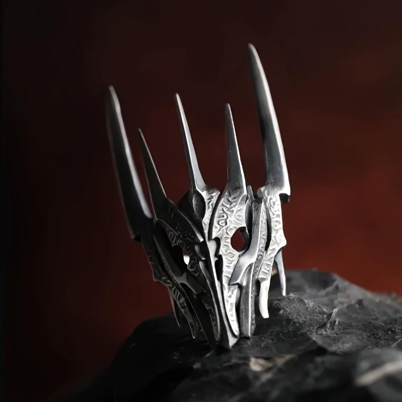 Domineering Punk Style Stegosaurus Rings for Men Women Cool Magic Dragon Ring Finger Ring Party Jewelry Accessories