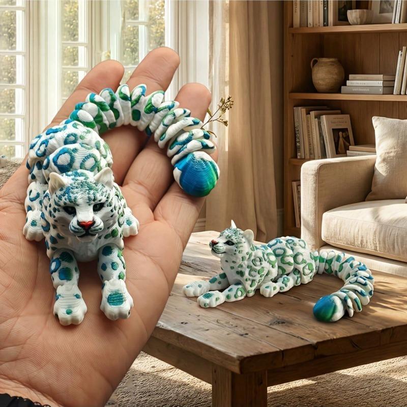 A  leopard figurine, suitable for home decoration ornaments