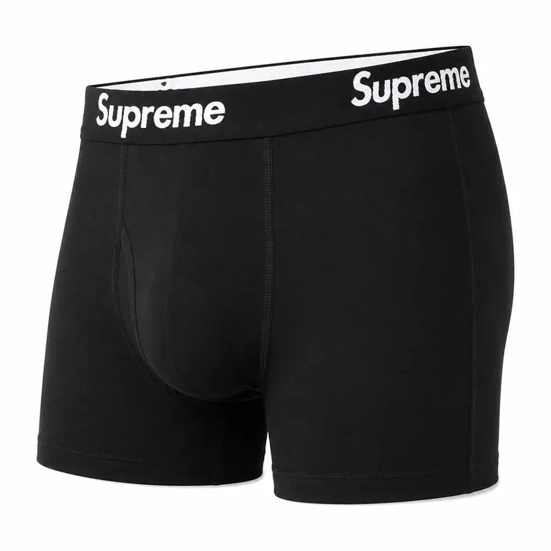 Supreme Hanes Boxer Briefs (4 Pack) Black - TikTok Shop
