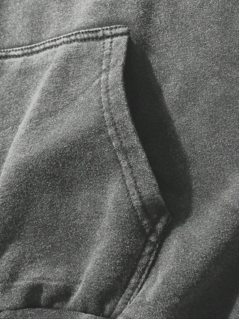 Men's hooded sweatshirt fashion trend casual hoodie, street Y2K heavy metal print men's autumn and winter wear