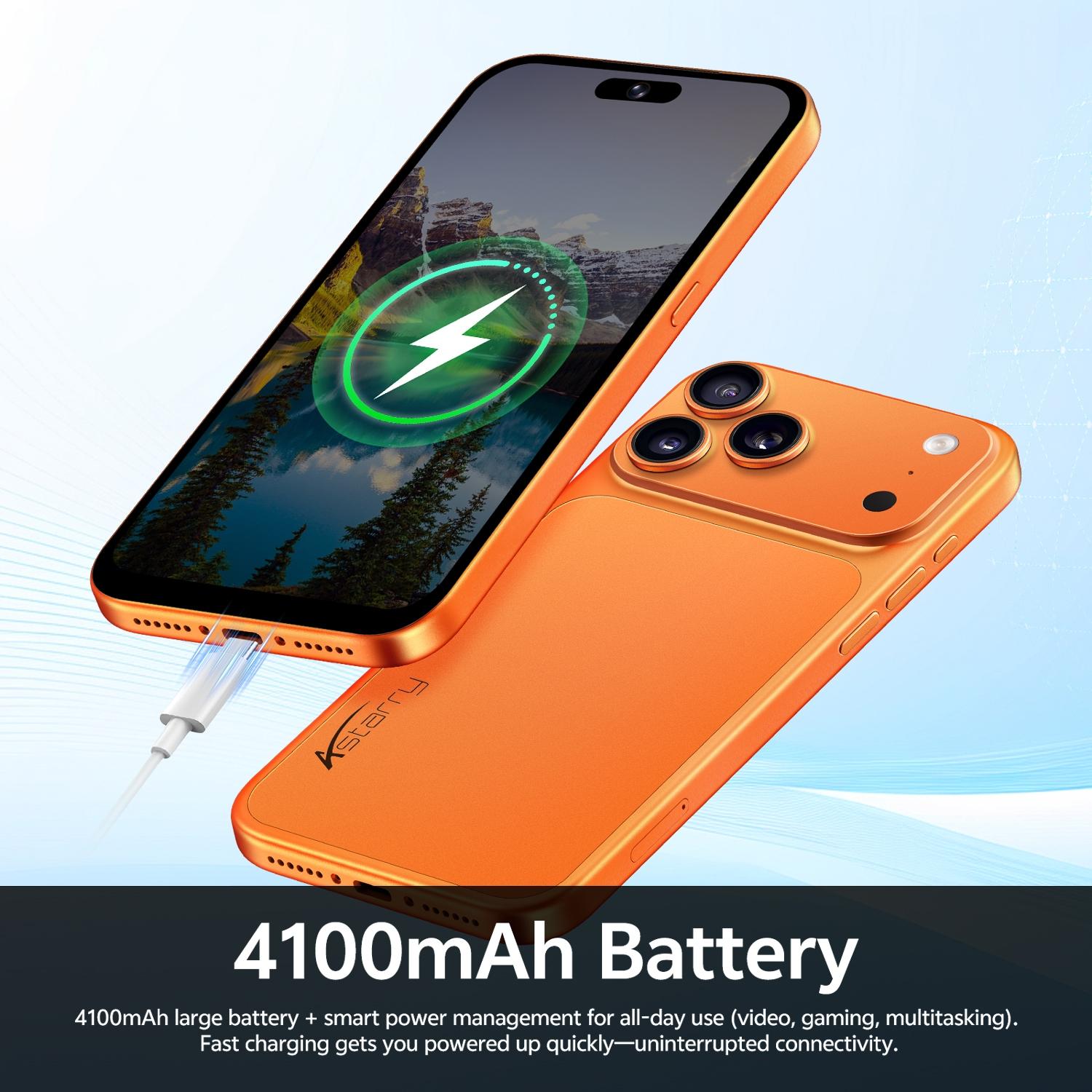 Astarry-17 Pro Max 4g Large Screen Smartphone, Android Cell Phones, 6.75-Inch HD Screen, Mtk6762 Chip, 3gb+32GB RAM, Dual Cameras, 4100mah Battery, Android 12 System