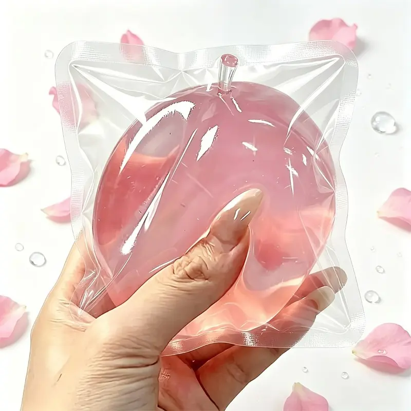 Squishy transparent apple pinching toy, apple family maltose slow rebound extrusion toy, simulated apple extrusion ball, icy jelly texture, soft and elastic, children's relaxation and sensory game, Sensory Stress Reliever, random color