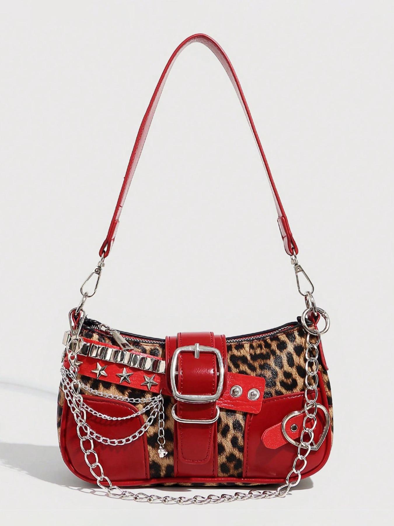 Women's Fashion Chain Strap Decorated Crossbody Bag, Casual Versatile Shoulder Bag for Daily Used, Trendy All-match Commuter Bag, Fashionable Bags