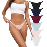 LEVAO Cotton String Bikini Underwear for Women, Soft, Stretchy, Breathable Panties, Plus Size Ladies Briefs,sohochic