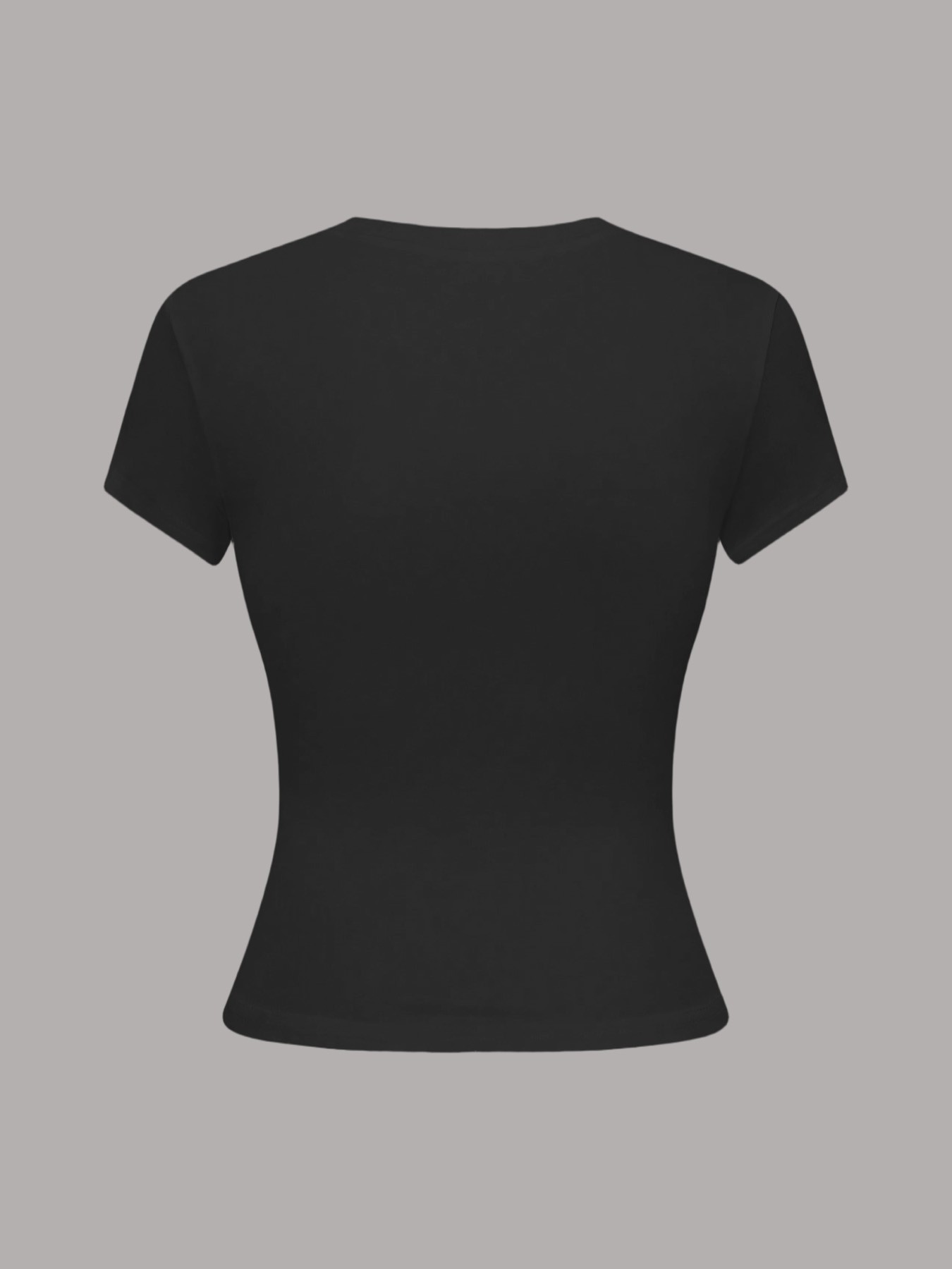 2026 New Arrival Women's Crew Neck Short Sleeve Fitted T-Shirt, Solid Color Slim Fit Basic Crop Tee, Soft Stretchy Breathable Casual Top for Daily Streetwear Shopping and Vacation Outfits All Season Summer