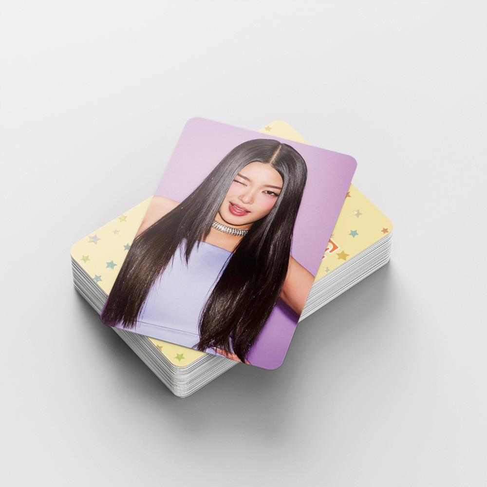 K-Pop Girl Group 3-Inch Double-Sided Lomo Card Decorative Photo Stickers, Fan Collection Accessories, Cross-Border Merchandise