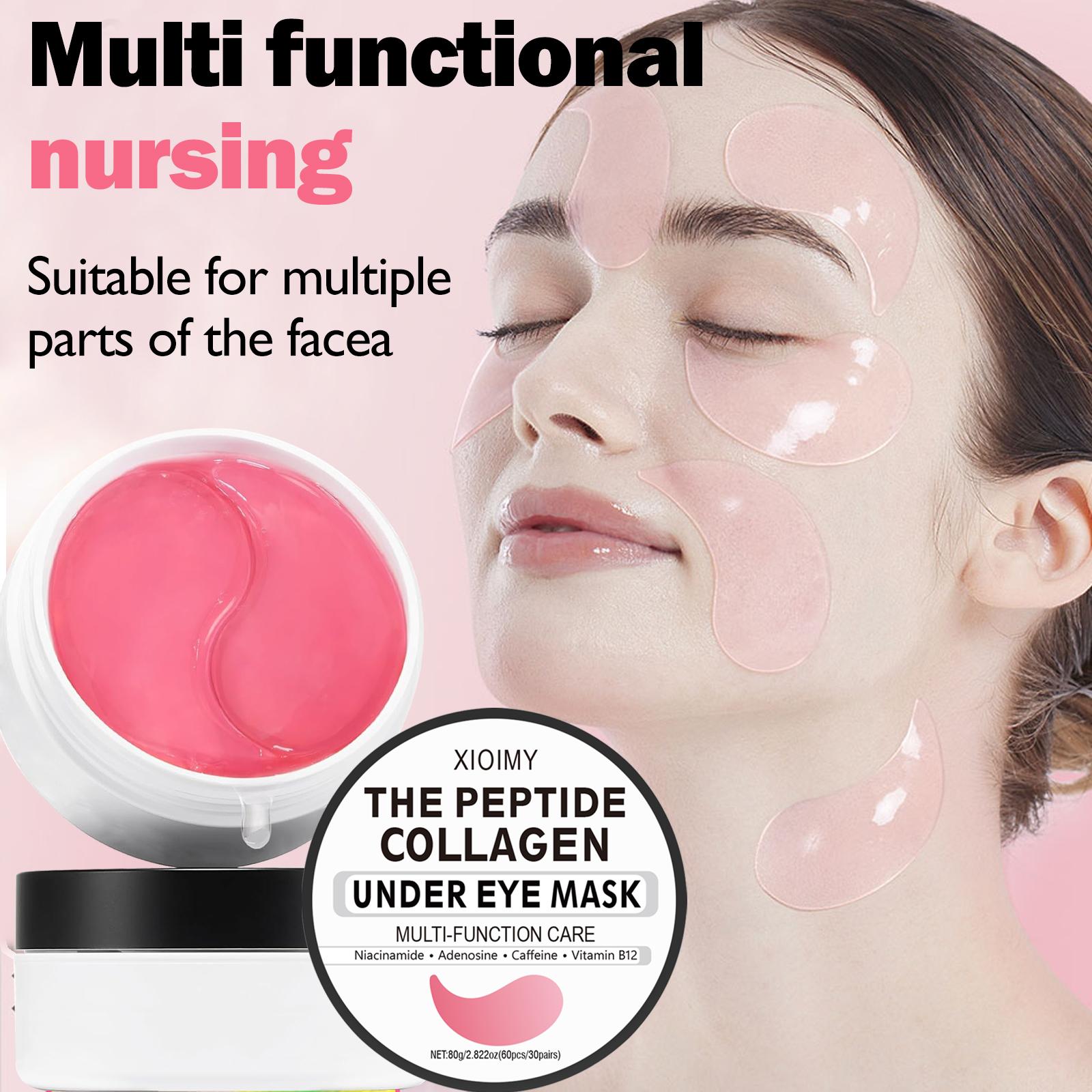 60pcs Peptide Collagen Eye Masks with Retinol & Caffeine, Deep Moisturizing, Hydrating & Firming High-Hydration Eye Care Treatment #GLOBAL PICKS