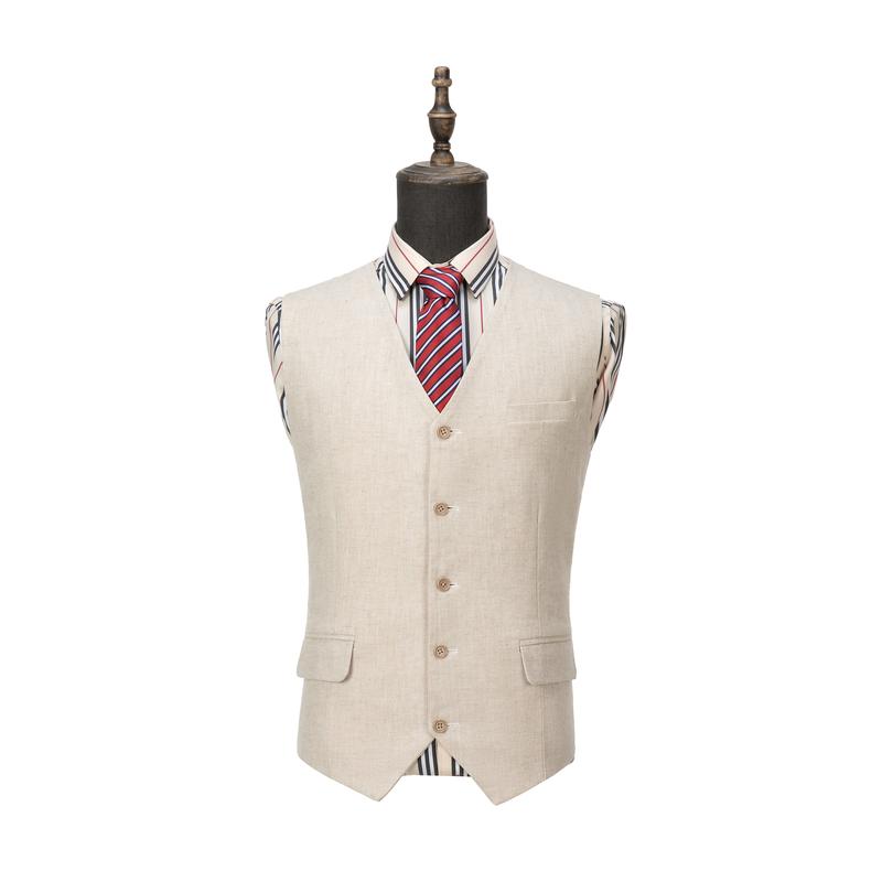 Men's Slim Fit Suit Vest,Wool Blend Business Waistcoat,Groom Wedding Outfit for Various OccasionsRetro Fashion Edition