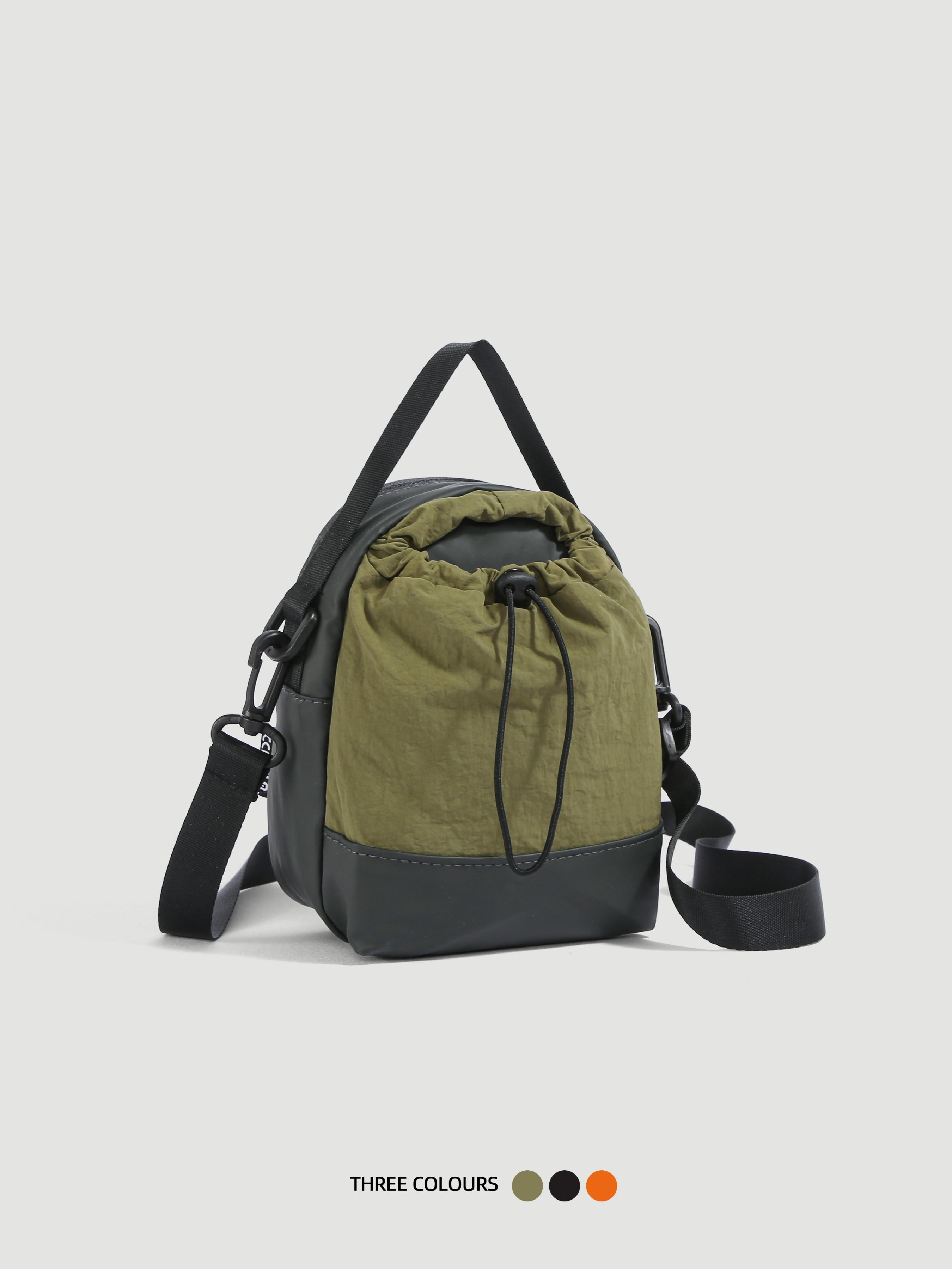 Women's Outdoor Mini Shoulder Bag, Casual Sporty Handbag, Drawstring Crossbody Bag, Travel Phone Pouch, Commuter Bag for All Seasons