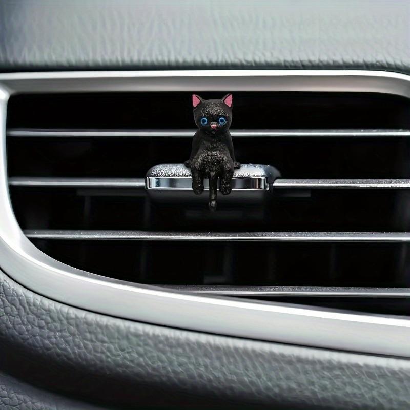 Cute Cat Car Interior Accessories Dashboard Decoration Set, 5-Piece Rearview Mirror Hanging Decorations, Adorable Car Ornaments