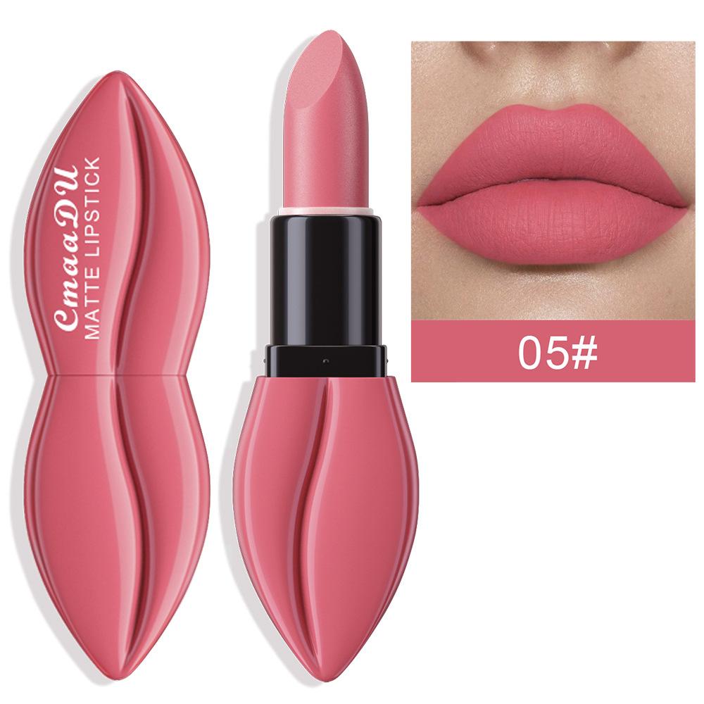 CmaaDu 10-Color Matte Moisturizing Lipstick, Professional Lip Cosmetics for Women with Fashionable Lip Design, Essential for Daily and Holiday Makeup, Moisturized Lipstick Gift