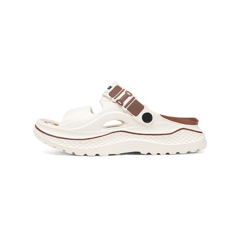 Men's Outdoor Beach Slippers, Thick Sole Height Increase Anti-Slip Eva Cushioning, One-Click Comfort Trendy Home Wear