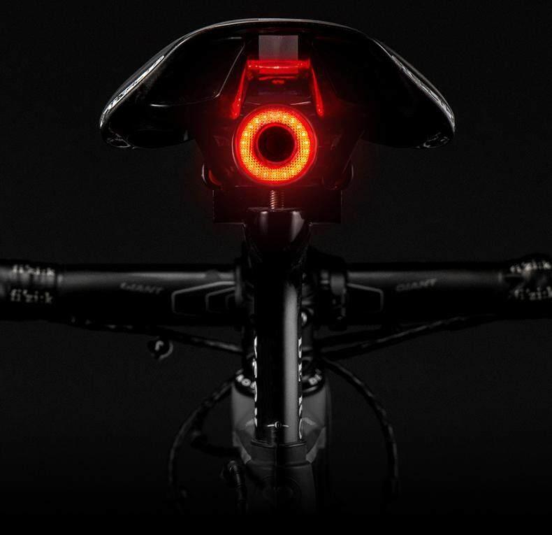 ROCKBROS Bike Tail Light Smart,Brake Sensing Bicycle Rear Lights for Night Ride,Ultra Bright LED Back Lights,Type C USB Rechargeable,IPX6 Waterproof,Cycling Safety Taillight Accessories