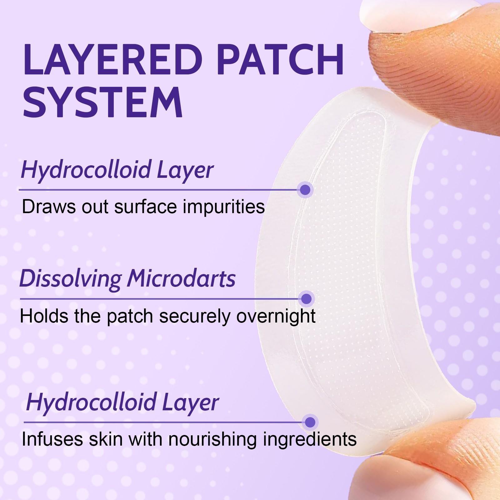 ATOANY Micro-Needle Eye Patches (2-pack), containing 2,000 micro-crystals, enhance skin contact and infuse the skin with nourishing ingredients. Use these eye patches while sleeping to keep the eye area hydrated all night long.