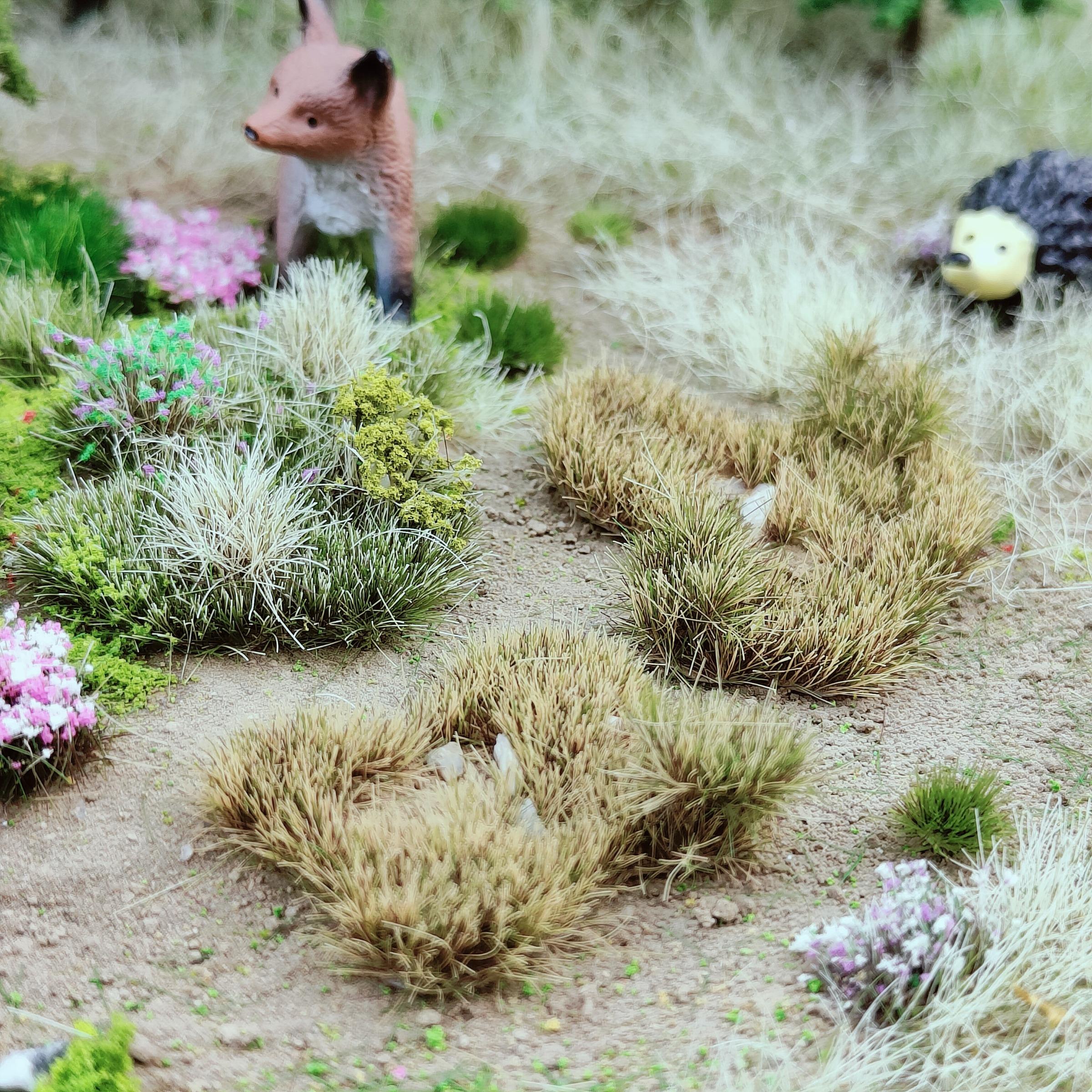 Self-Adhesive Static Grass Sheets, Multi-Sized Model Scenery Grass Mats, Ideal for Train Models, 3D Models, Railway Layouts, Tabletop Rpgs, Artificial Faux Plants