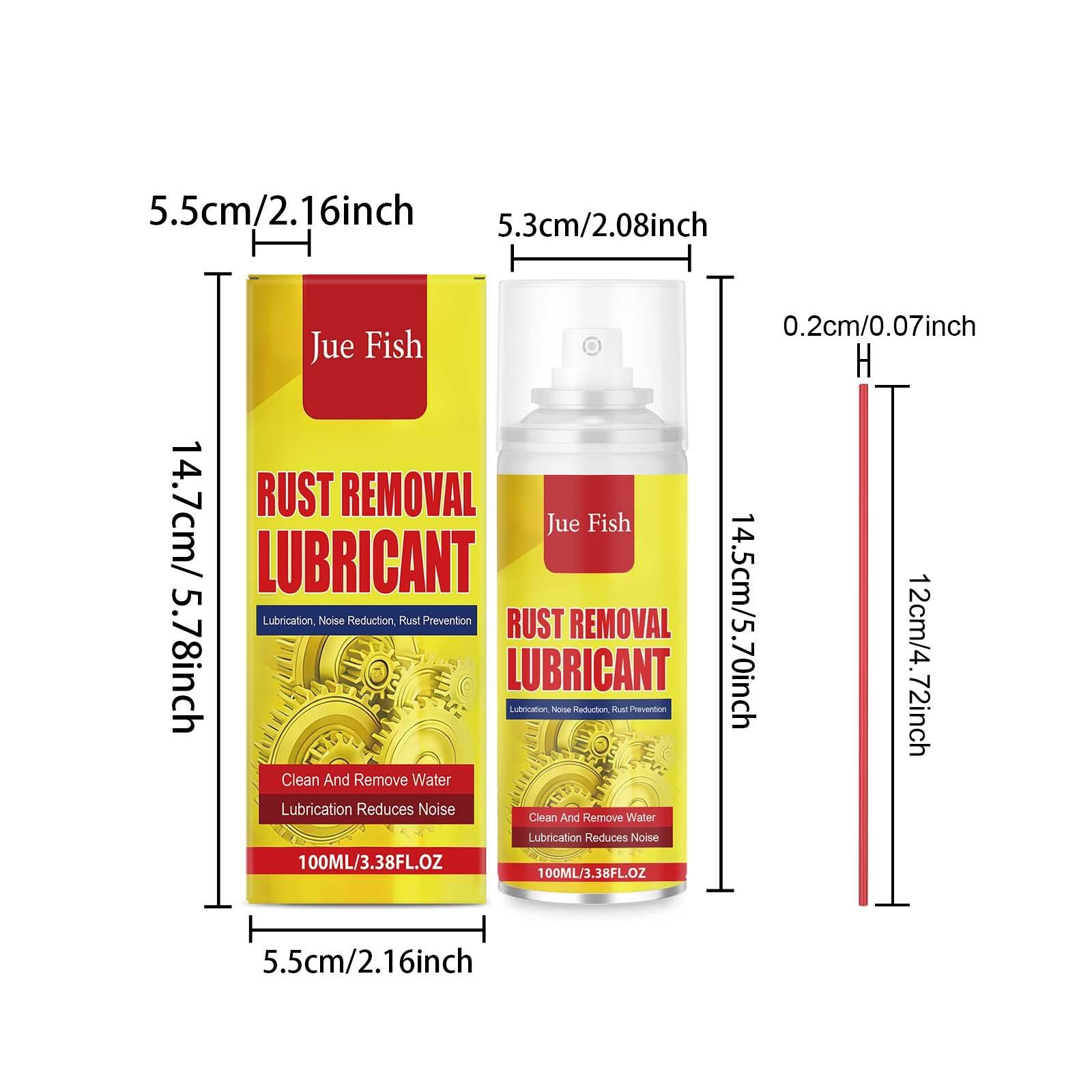 Home Rust Remover Spray (100ML), Gentle Cleaning for Machine Parts,Metal Rust Removal, Long-Lasting Lubrication, Brightening Renovation, Multi-Purpose Spray
