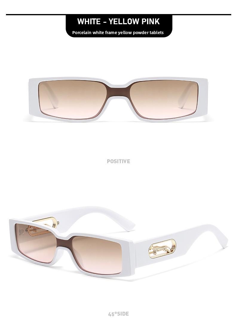 Women's Retro Rectangle Sunglasses - 2026 Slim Narrow Frame, Gradient UV400 Lenses, Y2K Trendy Streetwear Shades for Men
