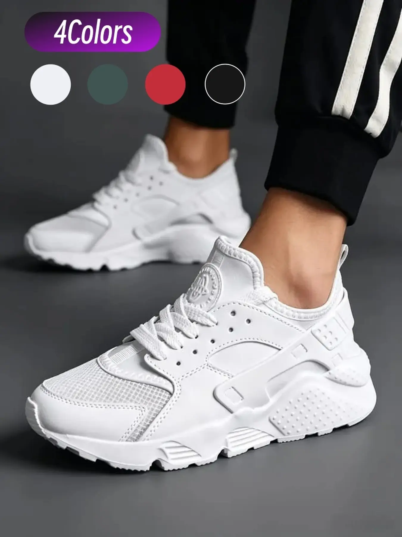 Men's hollow dad sneakers mesh spliced faux leather upper street functional style thick sole cushioning anti slip wear resistant for daily street walking casual sports commuting outfits