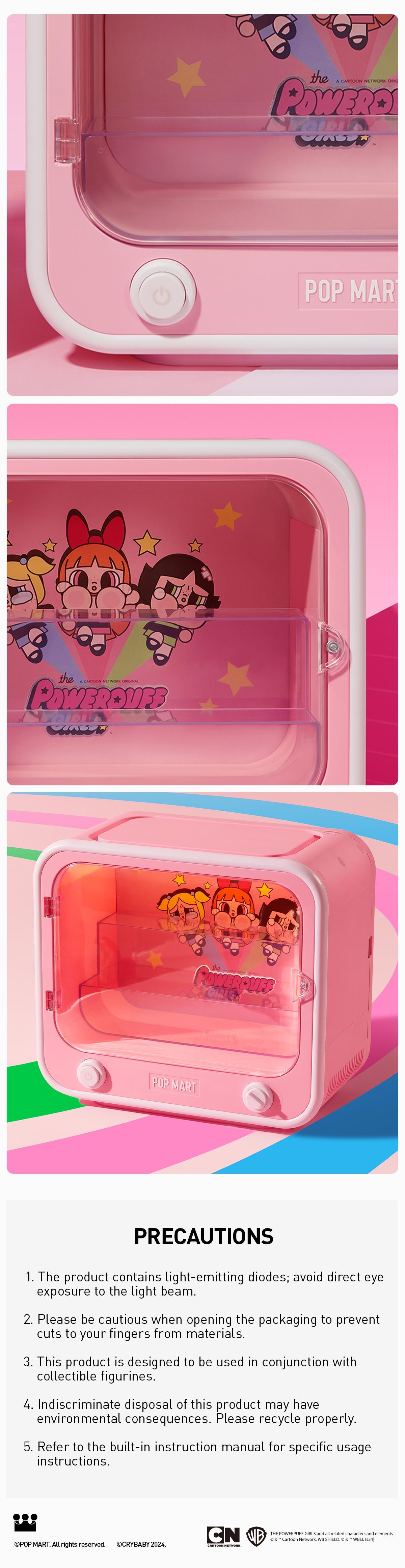 CRYBABY × Powerpuff Girls Series-TV Set Luminous Display Container fs,summerwins