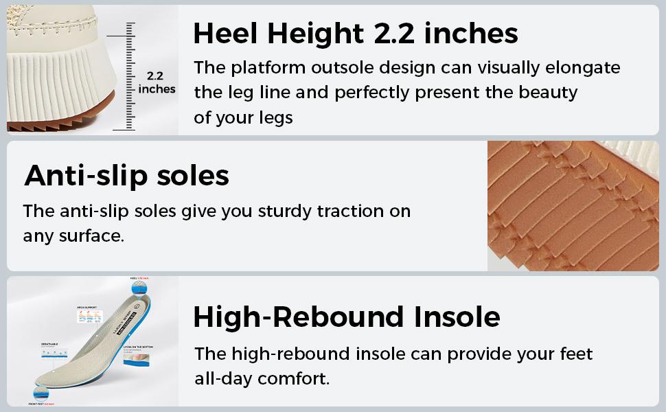 LUCKY STEP Women's Platform Sneakers Rhinestone Fashion Chunky Casual Sparkly Retro Braided Walking Shoes with 2.2 Inch Heel Height & Anti-Slip TPR Outsoles - Athletic Footwear