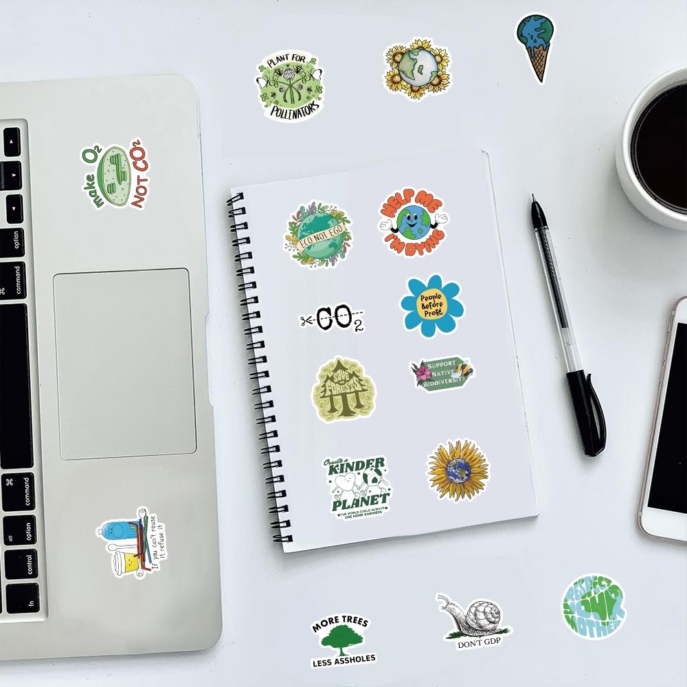 50 Pcs Waterproof Graffiti Stickers Set, DIY Decorative Decals for Water Bottles Laptops Phone Cases Suitcases Refrigerators Skateboards Notebooks