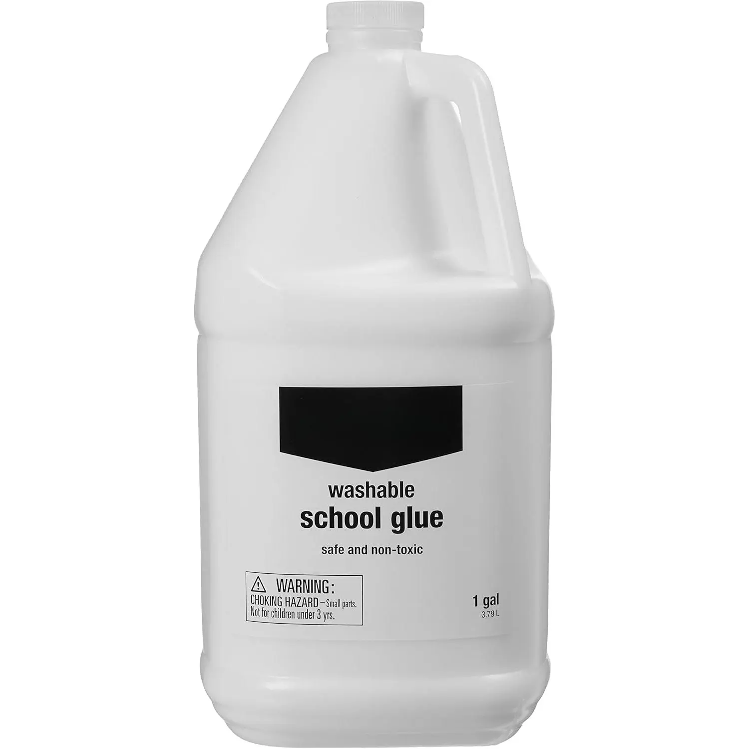 All Purpose Washable School Craft Liquid Glue for Making Slime, Arts and Crafts, White, 1 Gallon, Single Pack