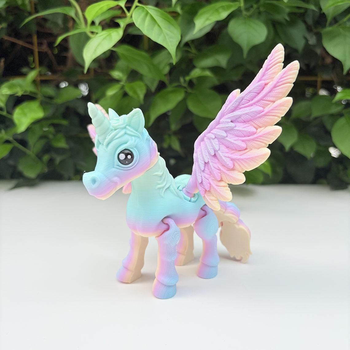 3D Printed Unicorn Figurine | Fantasy Toy | Pink Color Collectible | Gift Toy & Home Decor