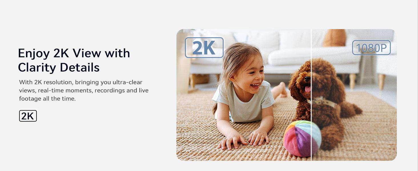 AI Camera For House Security Camera on Tiktok ,Emergency Alarm,US Server Encryption,AI Scenario Alarm Camera,Wired,WiFI Camera 2.4G/5G Monitoring 3MP Indoor Outdoor, 360 degree PTZ,Full Color Night Vision Camera,Easy to Install