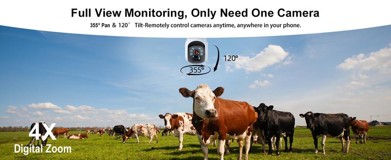 Hawkray 4G LTE Cellular Security Camera (No Wifi & Build in Sim Card) with Solar power Security Camera Outdoor Wireless , 2K Color Night Version, 360 Live View, Motion Detection, 2-Way Audio Automatic Connection PTZ Hawkray 4G LTE Cellular Security Camera (No Wifi & Build in Sim Card) with Solar power Security Camera Outdoor Wireless , 2K Color Night Version, 360 Live View, Motion Detection, 2-Way Audio Automatic Connection PTZ