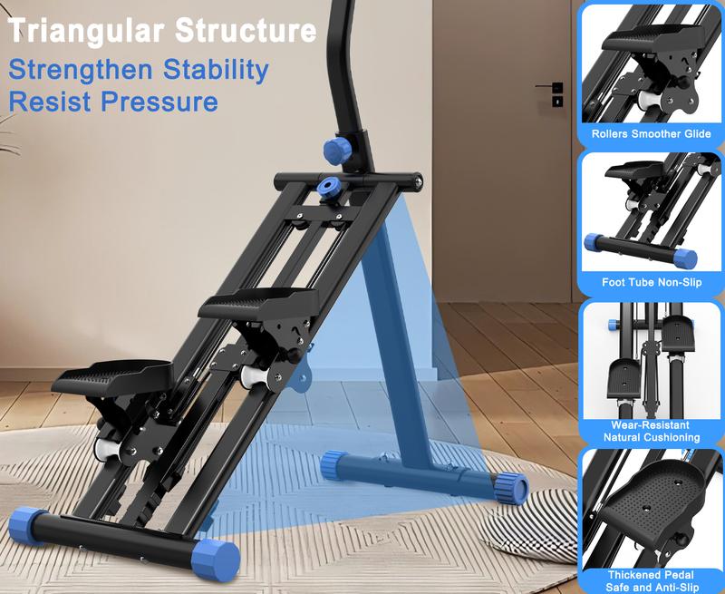 SAYGOGO Stair Stepper for Home-Upgrade Vertical Climber Workout Machine for Full-Body Exercise Climber Fitness Equipment with Stable Frame Adjustable Handlebar SAYGOGO Stair Stepper for Home-Upgrade Vertical Climber Workout Machine for Full-Body Exercise Climber Fitness Equipment with Stable Frame Adjustable Handlebar