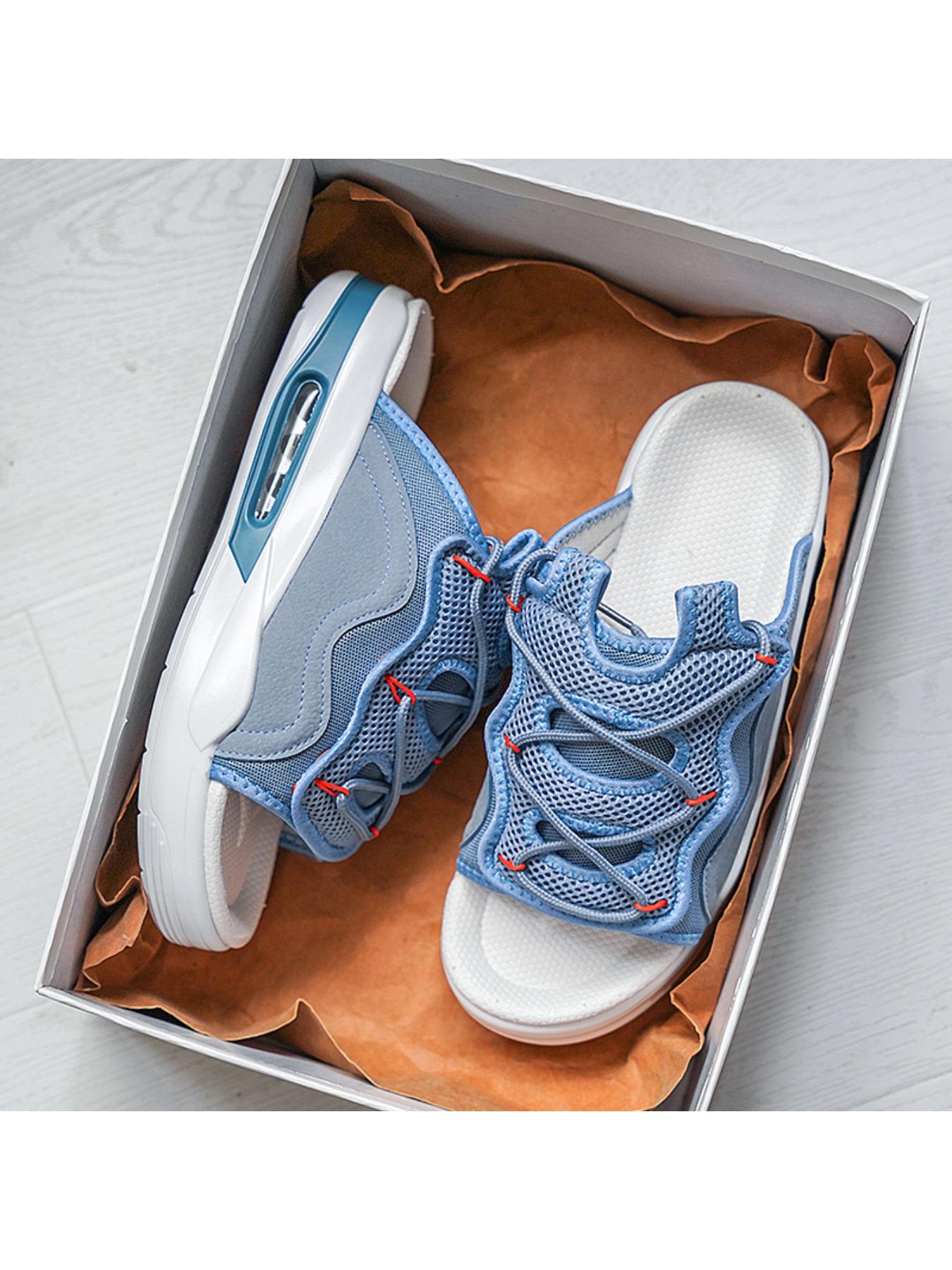 Summer thickened sandwich bottom slippers, fabric breathable sandals, fashion slippers men 's slippers