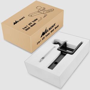 Nilight 3 in 1 ATV UTV Multi Hitch Mount with 2 inch Ball Hitch Rated 2000 LBS Fits 1-1/4 Inch Receiver Winch Strap Loop Rated 5000 LBS Outdoor