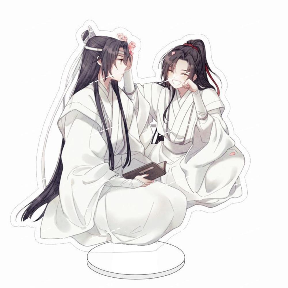 15CM Hot Anime Acrylic Stand Model MO DAO ZU SHI Cartoon Figures Wei Wu Xian And Lan Wang Ji Su She Collection Gifts