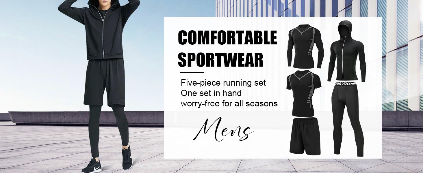 5-Pack Alimens & Gentle Men's Fashion Comfortable Sportwear