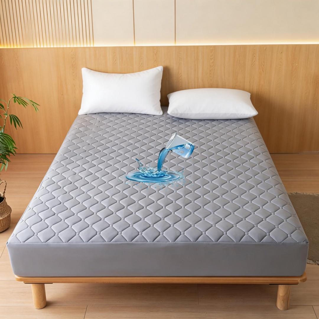 Waterproof Thick Quilted Mattress Protector, Soft Fitted Sheet, No Pillowcase, Washable, Multi-Color, All Season, Bedding Mattress Cover, Bed Cover for Bedroom, Guest Room #GLOBAL PICKS