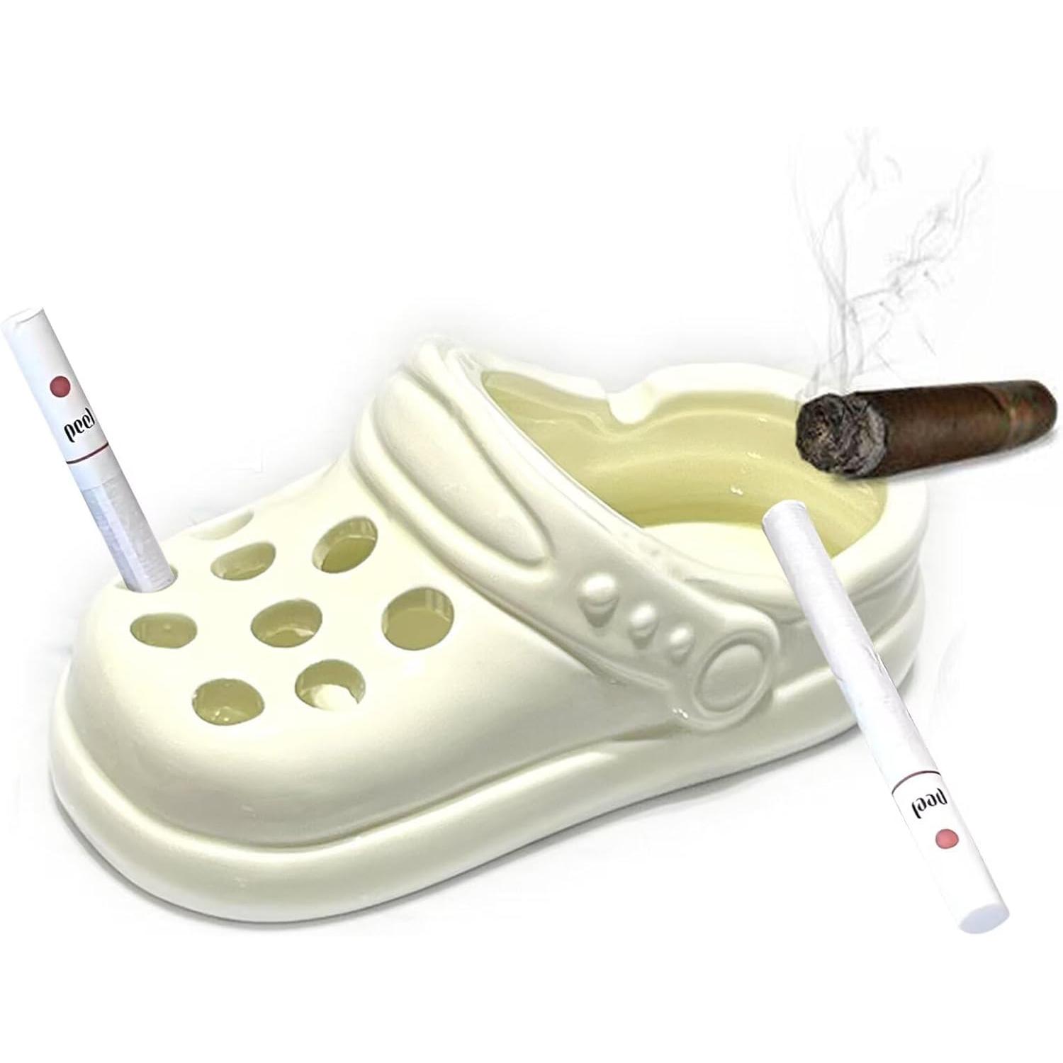 Creative Ceramic Ashtray, Cute Portable Ashtray for Home, Indoor, Outdoor, Patio, Office, Fashion Cigar Ashtray, Unisex Handmade Gift