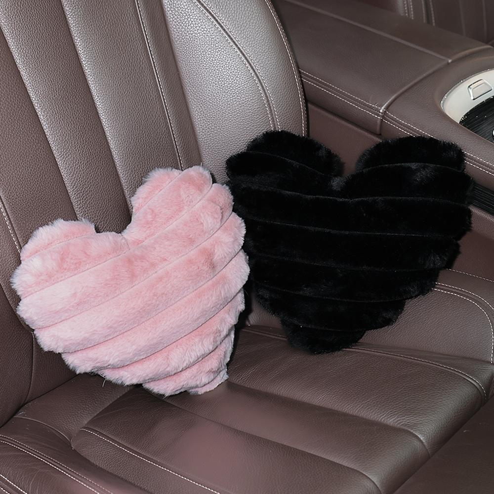 Heart Shaped Headrest Pillow, 1 Count Soft & Comfortable Car Neck Pillow, Plush Neck Pillow, Car Interior Accessories for Women & Girls, Car Accessory