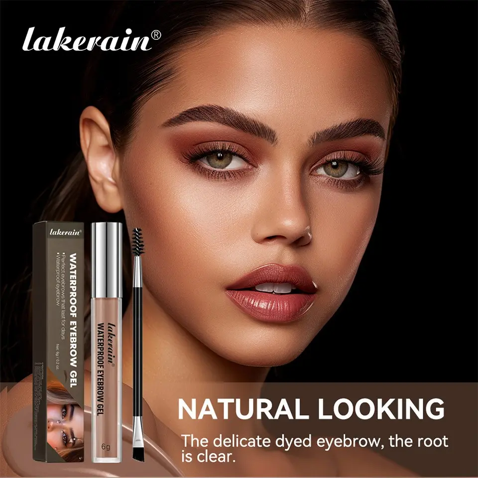 Waterproof Eyebrow Gel, Long-Lasting Brow Stain, Easy Application, Natural Look, Makeup Essential, Perfect for Daily Use, Eyebrow Styling Gel