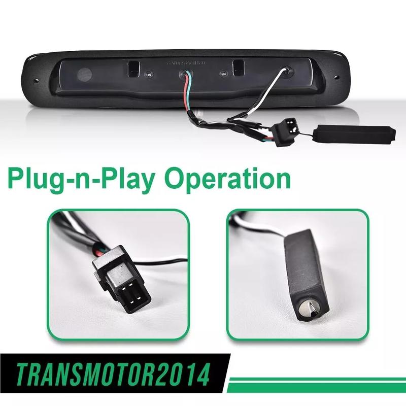 Fit for 99-07 Silverado/Sierra 3D LED Bar Third Tail Brake Light Cargo Lamp Black for Chevy Silverado GMC Sierra