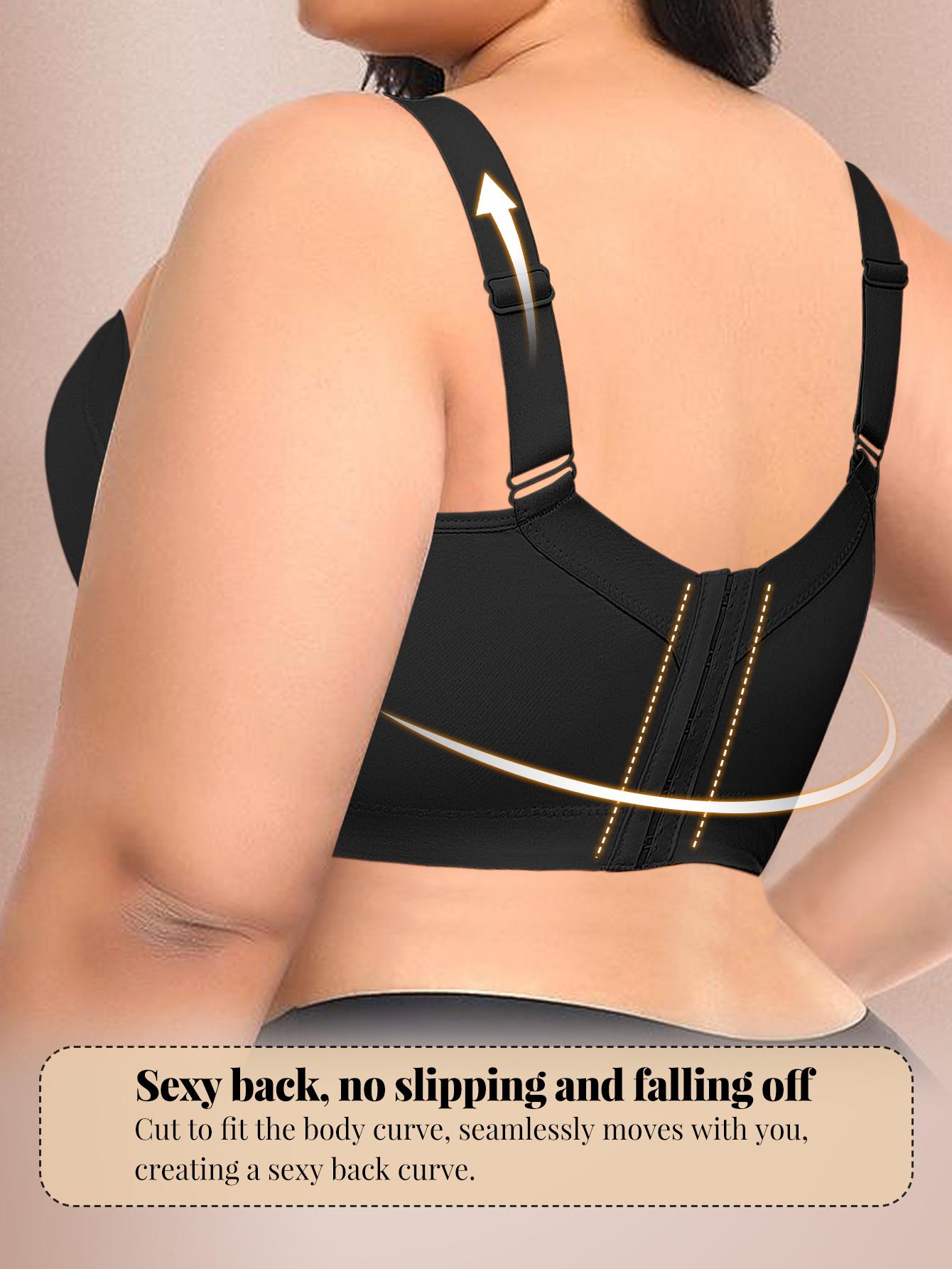 New plus size women's bra underwear smooth simple push-up bra, comfortable, slim, anti-droop Pushbra Fit Adjustable Straps