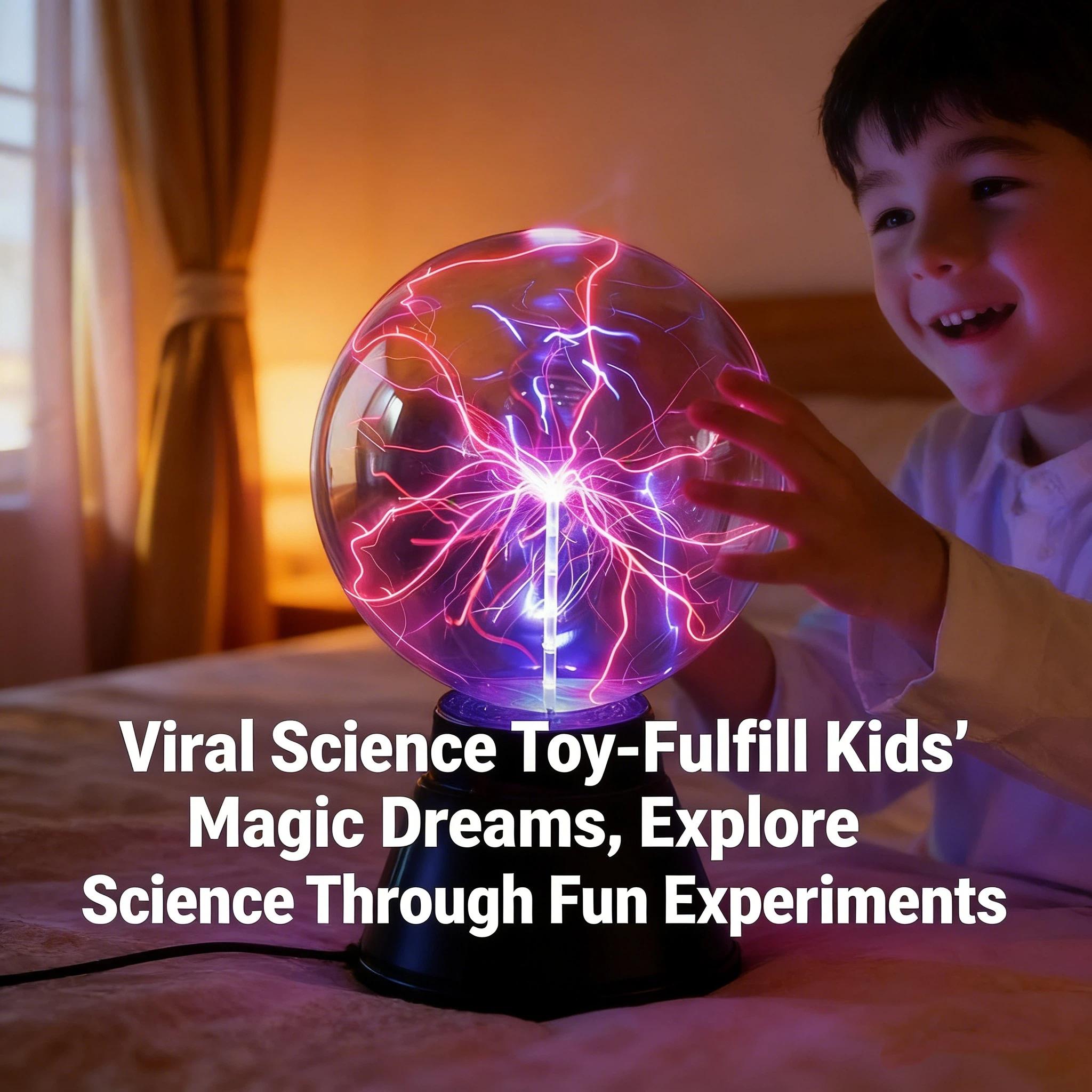 USB Magic Static Ion Ball Lamp, Touch Plasma Ball Night Light, Atmosphere Lighting, USB Powered, Ideal for Bedroom Living Room, Birthday Gift